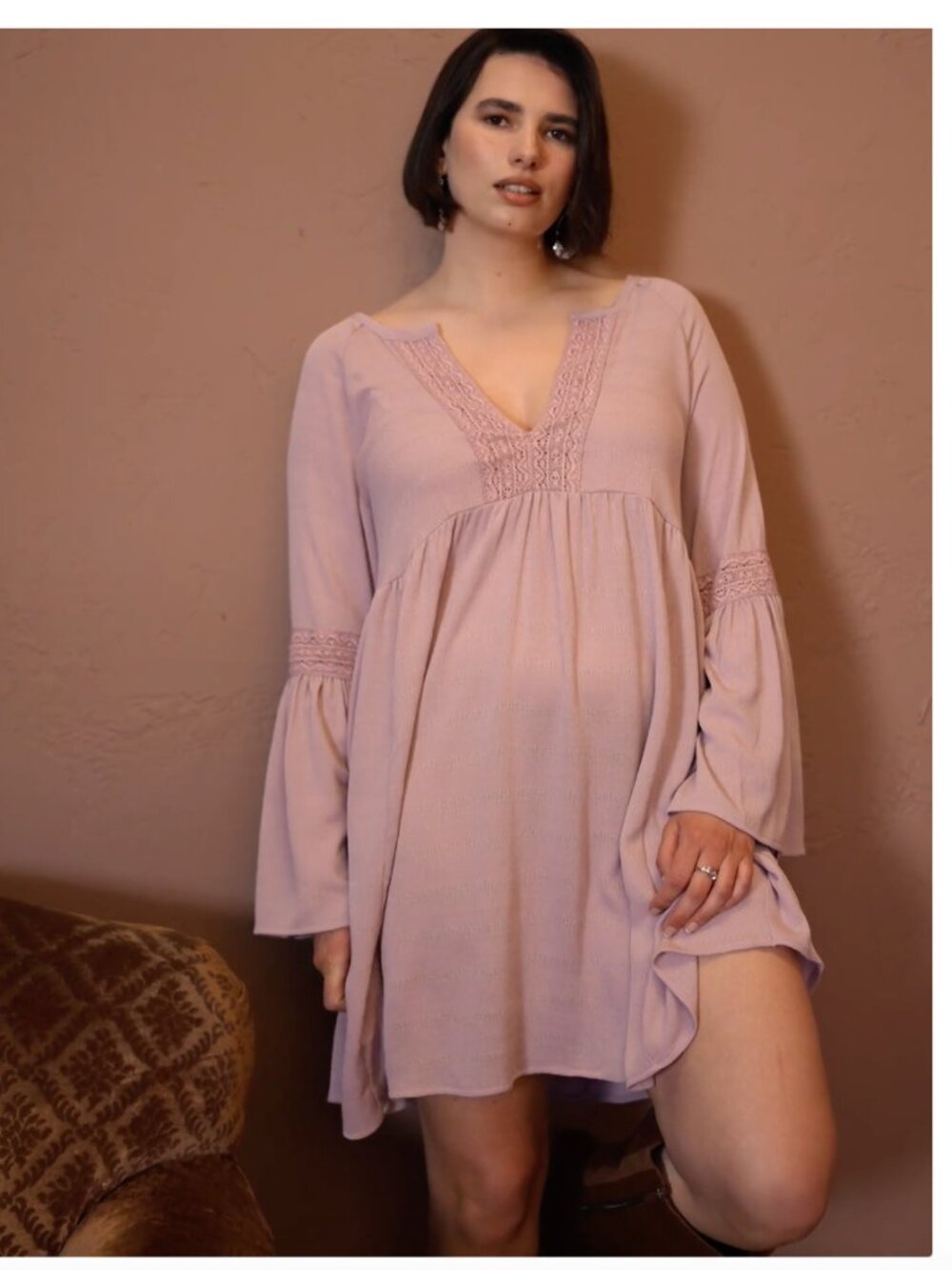 Torrid Festi Bell Sleeve Mini Dress NWT